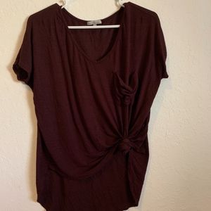 Burgundy shirt